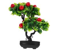 UTHCLO Arbre Fruitier Artificiel Pot Simulation Bonsai Décoration de Chambre et Bureau Plante Verte Faux Fruit pour Maison et Bureau