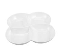 UTHCLO Assiette de Service Divisée Multi Usage pour Snacks Plateau de Alimentaire Pratique pour Fruits Salades Desserts et Plats pour Banquets et Pique