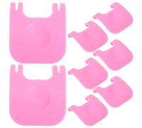 UTHCLO Attache Cage Rose en PP pour Petits Animaux, Lot de 8 Clips de Fixation pour Cage sans Perçage, Installation Facile pour Lapin et Autres Animaux