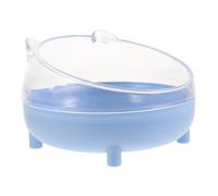 UTHCLO Bac à Bain de Sable pour Hamster avec Couvercle Transparent Demi-fermé Maison Plastique et Portable Adapté Aux Petits Rongeurs Facile à Nettoyer et Observer Couleur Aléatoire