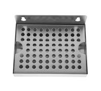 UTHCLO Bac Récupérateur de Bière Artisanale en Acier Inoxydable 15 X 115 CM Grille Amovible Bac D’Égouttage Mural pour Fût Plateau de Récupération pour Machine à Boissons et Robinet