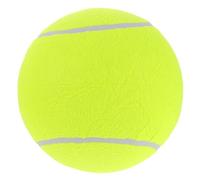 UTHCLO Balle de Tennis Gonflable pour Chien 24 CM Jaune Vif - Balle Géante Résistante en Caoutchouc D’Exercice ’Entraînement pour Chiots et Grands Chiens en Extérieur