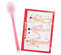 UTHCLO Bâton de Frappe Corporel en Silicone 38 Cm Rouge Schéma des Points D’acupression, Outil de Massage par Tapotement Léger et Portable, Masseur Corporel pour Détente et Bien-domicile