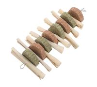 UTHCLO Bâtonnets à Ronger en Bambou Doux pour Lapins et Écureuils, Favorisent la Santé Dentaire Broyage des Dents, Snack Naturel à Base de Carotte et Poudre d'herbe