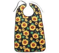 UTHCLO Bavoir pour Adultes Imperméable en Polyester Grand Format Ajustable avec Boutons-Pression Protection Anti-Huile et Anti-Taches pour Repas pour Personnes Âgées et Patients