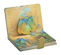 UTHCLO Bloc-notes Agenda Magnétique Rétro Motif Peinture Ancienne 1 Carnet Format Compact Tissu et Papier pour Planification Quotidienne et Gestion D’emploi du Temps - Fournitures