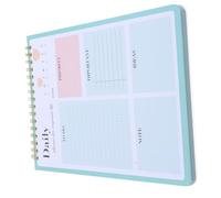 UTHCLO Bloc-notes Planificateur Quotidien Vert Calendrier de Rendez et Planning Étude Organiseur Horaire Simple pour et de Tâches