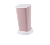 UTHCLO Bloc Porte-couteaux Cuisine en Plastique Pp Rose, Design Multi Compartiments Détachable et Rotatif, Support Inséré Pratique Rangement et Nettoyage Facile