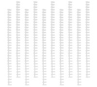 UTHCLO Bobines de Reliure Spirale Blanches 30 Trous, 10 Pièces pour Cahiers A4 B5, Bandes de Reliure Plastiques Détachables, Accessoires de Fournitures de Bureau pour Classement