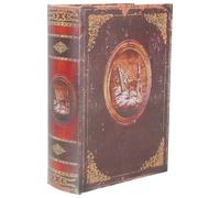 UTHCLO Boîte à Bible en Bois Petite Taille Motif Totem Cerf, Boîte de Rangement Multifonction pour Noël, Décoration Festive et Étui Présent pour Bonbons et Petits Objets, Coffret Présent