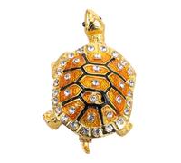 UTHCLO Boîte à Bijoux Vintage Tortue Style Européen Décoratif Élégante pour Rangement Bijoux et Objets Précieux Bureau