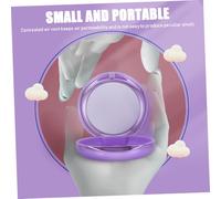 UTHCLO Boîte à Dentier Portable Compacte avec Miroir Étui de Rangement pour Appareil Orthodontique Violet