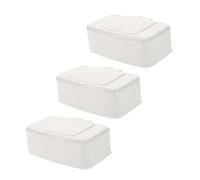 UTHCLO Boîte à Mouchoirs pour Bébé Portable et Légère en Pp avec Couvercle, 3 Pièces, pour Paquet de Change et Voyage, Distributeur Pratique et Compact