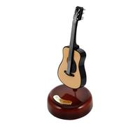 UTHCLO Boîte à Musique Décorative de Guitare Rotative, Style Vintage Européen, Matériau Plastique et Métal, Décoration de Table Maison ou Présent d'anniversaire