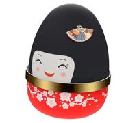UTHCLO Boîte à Musique Japonaise Rotative Style Poupée Décorative Chic Mécanisme Musical Cadeau Élégant pour Maison Ornement Unique Rouge Rosé