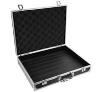 UTHCLO Boîte à Outils en Aluminium Noir, Grosse Capacité, Verrouillable | Alliage D’aluminium, Abs et Panneau Dense, Accessoires et Remède, Voyage ou Bureau