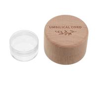 UTHCLO Boîte à Souvenirs Couvercle Transparent pour Cordon Ombilical Bois pour Baptême et Décoration de Chambre Né