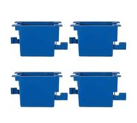 UTHCLO Boîte de Prise Encastrée Ignifuge en PVC Bleue Lot de 4 Extra-Plate pour Mur Intérieur Compatible Rénovation et Construction Neuve Boîte de Jonction pour Prise Électrique