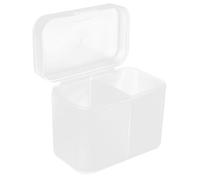 UTHCLO Boîte de Rangement et Cotons, Organisateur Cube Élégant Couvercle, Design Propre et Gain de Place pour Salle de Bain