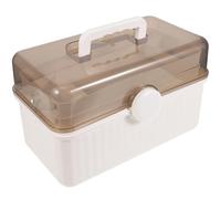 UTHCLO Boîte de Rangement Médicale Multifonctionnelle Grosse Capacité en Pp Trois Couches, Coins Arrondis, Fermeture Sécurisée et Facile à Transporter pour École et Maison