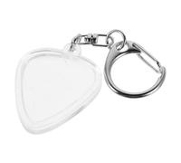 UTHCLO Boîte de Rangement pour Médiators de Guitare en Plastique Transparent Porte-clés Forme de Cœur, Stockage Pratique et Prévention Perte pour Passionnés de Musique à Domicile