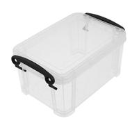 UTHCLO Boîte de Rangement Transparente pour Fiches Bristol 1,3l en Plastique Structure Boîte, Organisateur Précis pour Cartes, pour Étude et Salle de Classe