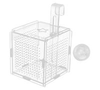 UTHCLO Boîte D'isolement pour Poissons en Acrylique Transparent avec Ventouses et Crochets pour Aquarium, pour Élevage et Protection des Alevins Aquarium