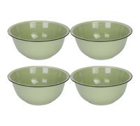 UTHCLO Bol en Émail Multifonction 21 CM Grand Bassin pour Soupe et Mélange Style Chinois Traditionnel pour Usage Culinaire et Décoration