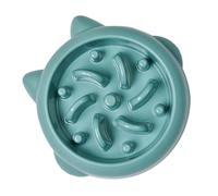 UTHCLO Bol pour Chien Slow Feeder Antiglouton Vert Bol et Anti-Renversement pour Digestion Saine Alimentation Équilibrée et Prévention du Ballonnement