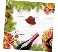 UTHCLO Bouchon Bouteille Vin Réutilisable Silicone Forme Chapeau de Cowboy Étanchéité Hermétique Design Détachable pour Conservation des Vins