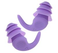 UTHCLO Bouchons D’oreilles Insonorisés en Silicone Violet, Paire Gauche Droit Boîte de Rangement, du Bruit pour Sommeil, Étude et Protection Auditive en Milieu Industriel, Confort Prolongé