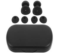 UTHCLO Bouchons D'oreilles Anti-bruit en Silicone Noir, Forme Incurvée, Étanches et Confortables pour Dormeurs Latéraux en Train à Grosse Vitesse ou Avion avec Étui de Rangement
