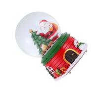 UTHCLO Boule à Neige Décorative de Noël en Cristal Lumineuse Musique Effet LED Multicolore Diamètre 80 MM Décoration Festive pour Bureau et Intérieur Présent pour Noël et Réveillon