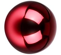 UTHCLO Boule de Jardin Résistante Corrosion Rouge en Acier Inoxydable Décorative pour Cour et Allées Extérieures