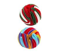 UTHCLO Boules à Renifler pour Chiens Jouets Anti-Fuite De Nourriture en Plastique Abs 15 Cm Lot De 2 Blanc Rouge Vert pour Entraînement Olfactif Et Alimentation Contrôlée