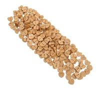 UTHCLO Boutons en Bois Forme de Cœur 15mm 200 Pièces Boutons Décoratifs à Coudre 2 Trous pour Couture, Scrapbooking et Loisirs Créatifs Saint-valentin, Accessoires DIY Artisanat Bois
