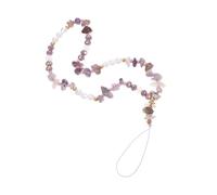 UTHCLO Bracelet Téléphone Perlé et Détachable Lanière de Poignet Perte pour Smartphone avec Pendentif Décoratif Perles Colorées