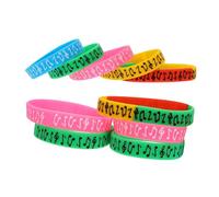 UTHCLO Bracelets en Silicone Confortables Lot de 10 Design Classique et Coloré Notes de Musique pour Festival et Concert pour Événements Musicaux