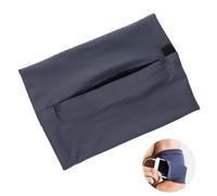 UTHCLO Brassard Sport Étanche Néoprène Respirant avec Poche Zippée pour Téléphone Clés Ajustable et Multifonctionnel pour Jogging Cyclisme et Randonnée S Gris