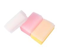 UTHCLO Brosse Tactile de Massage en Éponge Médicale Blanche 3pcs pour Bébé Portable Séchage Rapide, Peau Vaisselle Voyage