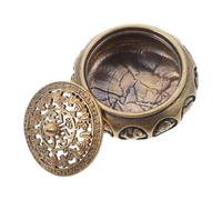 UTHCLO Brûleur Laiton Pur avec Figurine Chinois Ornement Vintage pour Méditation Purification de Air et Décoration Maison