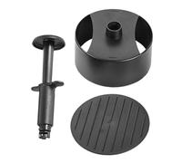 UTHCLO Burger Press Abs Plastique Noir Presse à Steak Rond Antiadhésive pour Viande Bœuf Bacon et Légumes Outil Manuel Rapide pour Cuisine et Barbecue Familial