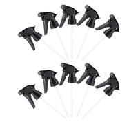 UTHCLO Buse Pulvérisateur en Pet Noir, Lot de 10 Pièces, 2 Modes de Pulvérisation pour Bouteille Standard 28/400, pour Jardinage et Beauté