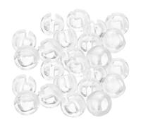 UTHCLO Butées à Billes Transparentes 24 Pcs pour Chaînes de Stores Verticaux, Accessoires pour Persiennes, Arrêts à Sertir pour Chaînes à Billes, Pièces de Rechange pour Stores Aveugles,