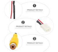 UTHCLO Câble de Connexion Caméra de Recul pour Voiture Fil Vidéo de Navigation Compatible Installation Simple et Fiable Extension Stable pour Système de Vision Arrière