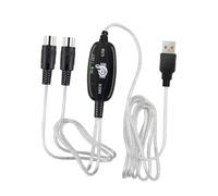UTHCLO Câble Midi vers USB pour Clavier et Ordinateur, Accessoire de Connexion Audio Midi Stable Pilote Intégré, Compatible Windows Xp/vista, Transmission Rapide pour Studio de Musique
