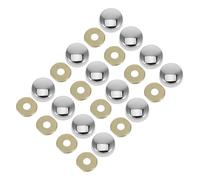 UTHCLO Cache-vis avec Incluse Fer de Rondelle Installation Cuivre Décoratif Argenté Facile et Élégance Discrète pour Portes Fenêtres pour Décoration Bureau Moderne