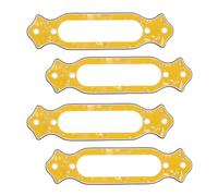 UTHCLO Cadre de Pick-up Simple Bobinage pour Guitare Électrique, 4 Pièces, Plastique Jaune Perle, Accessoires Compatibles Micros Single Coil, Anneaux de Fixation Robustes pour