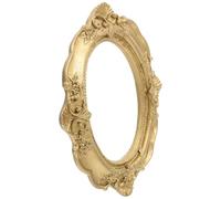 UTHCLO Cadre Photo Décoratif en Gypse Moulé Relief Mini Cadre Vintage Couleur Bleu Profond Accessoire Photo Rétro pour Décoration Maison Bureau Sculpté Style Antique pour Ornements