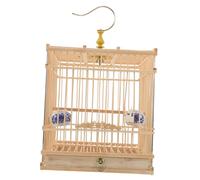 UTHCLO Cage à Oiseaux Rectangulaire Carbonisé Cage Suspendue Durable et pour Petits Perroquets Inséparables et Perruches Habitat Intérieur et Extérieur pour Balcon et Jardin